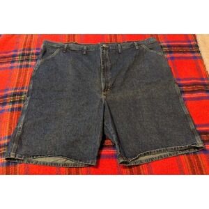 Men's Wrangler Blue Denim Carpenter jean Shorts 100% Cotton Size 50 2000s Style